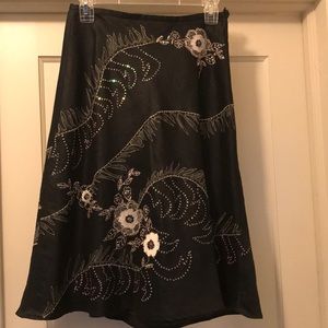 Anne Carson beaded skirt